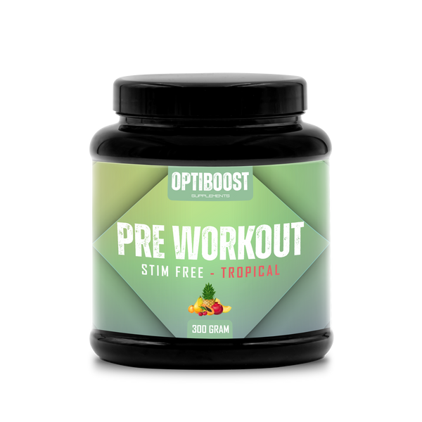 Pre-workout - Stim-Free Tropical - 300 Gram